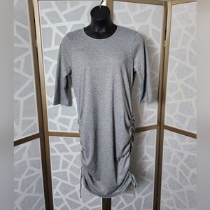 Plus-size Ruched Dress | Size 2X | Gray